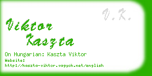 viktor kaszta business card